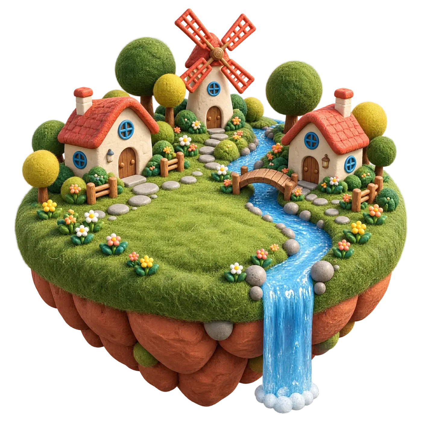 The Floating Village, one of the islands children grow in Moss Island.